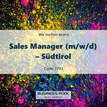 Sales Manager (m/w/d) – Südtirol